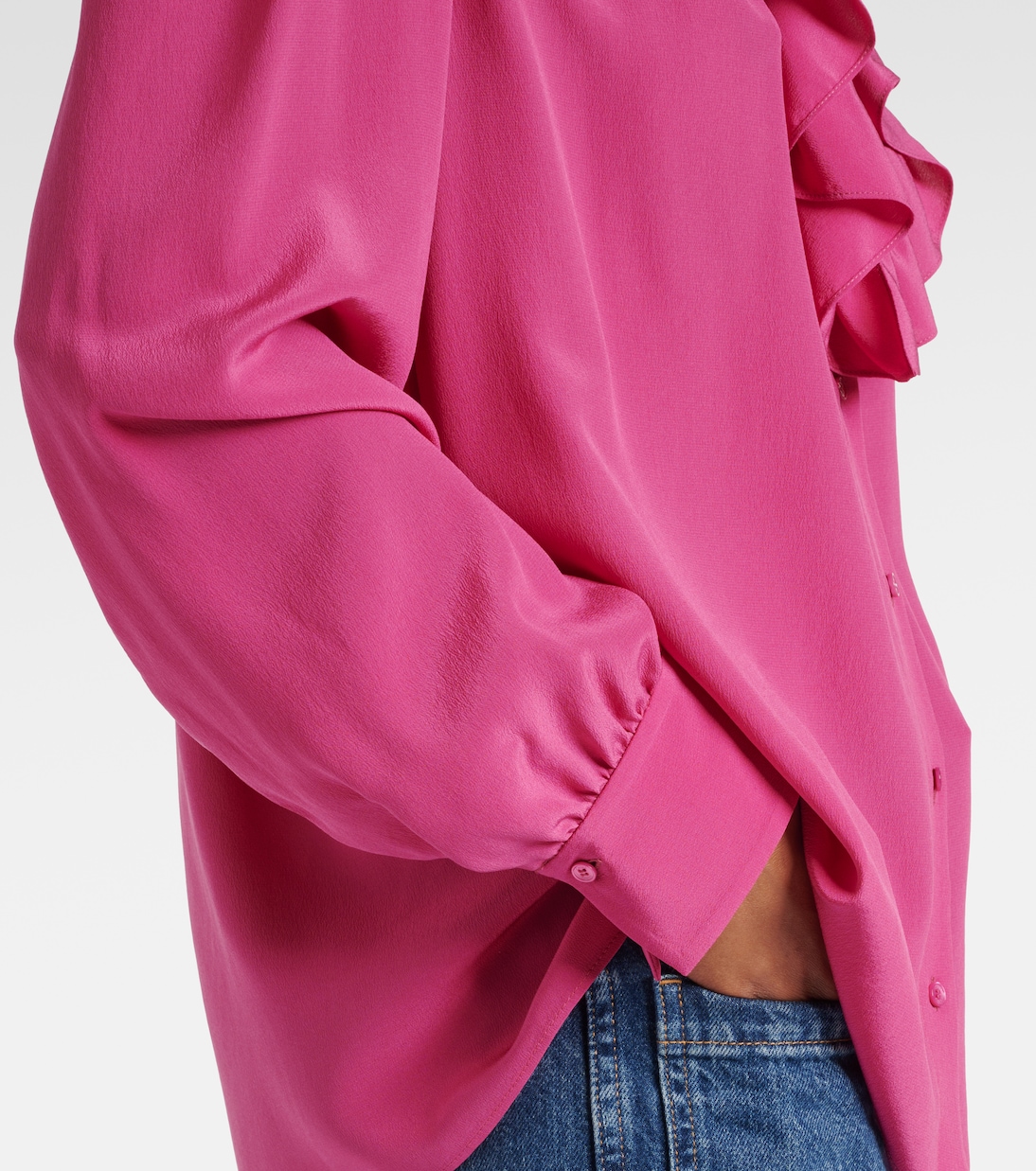 Blusa in seta con volant | Chloé