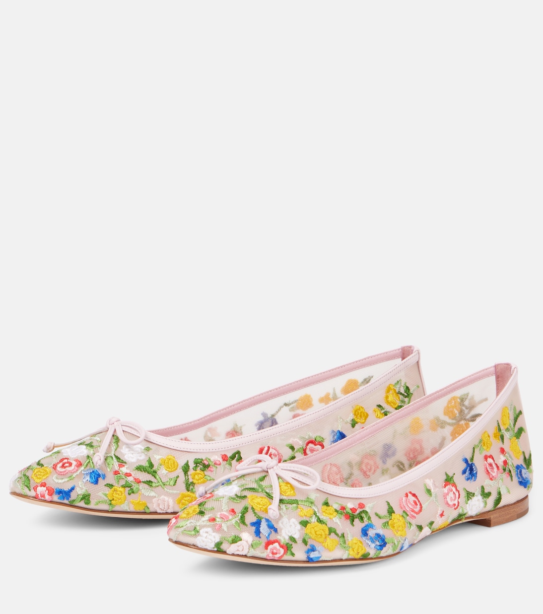 Ballerines Verdino brodées  | Manolo Blahnik
