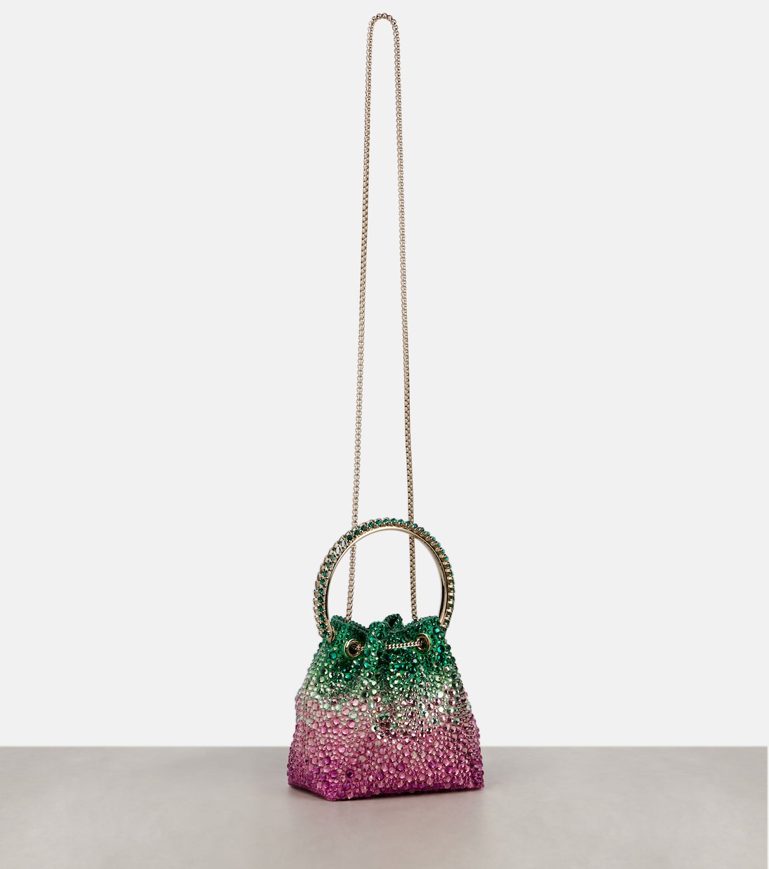 Bucket-Bag Bon Bon Small mit Kristallen | Jimmy Choo