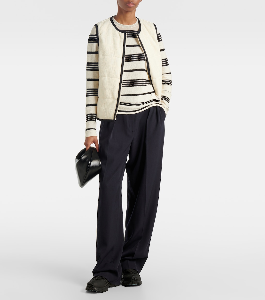 Pull rayé en coton mélangé | Moncler