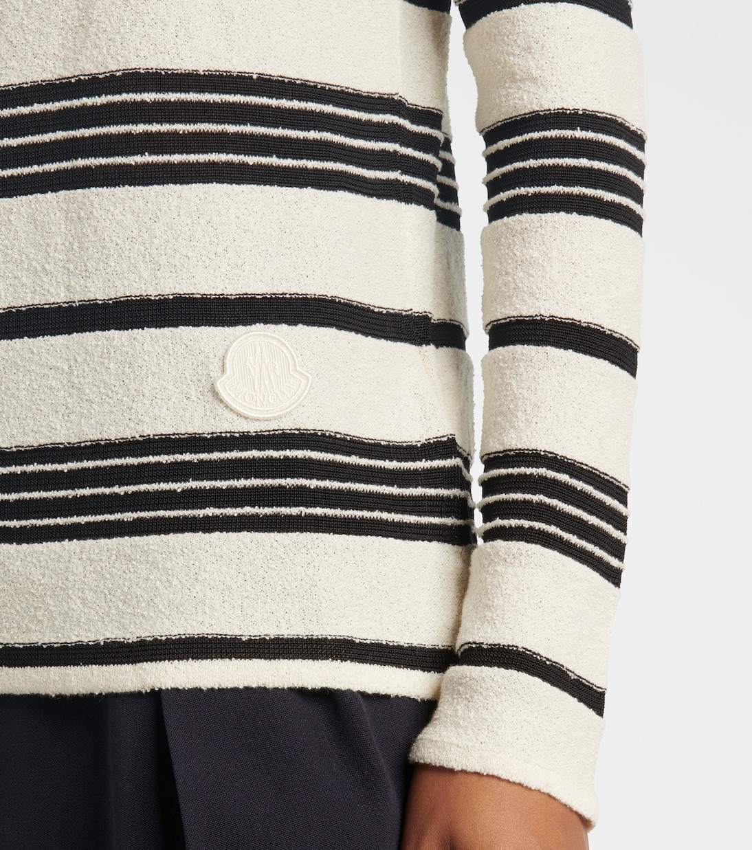 Pull rayé en coton mélangé | Moncler