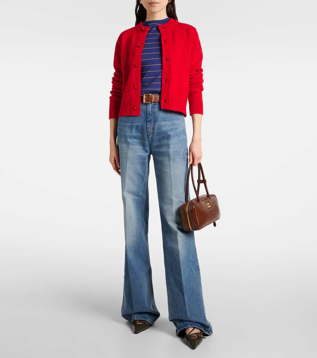 Jeans flared a vita alta | Ami Paris