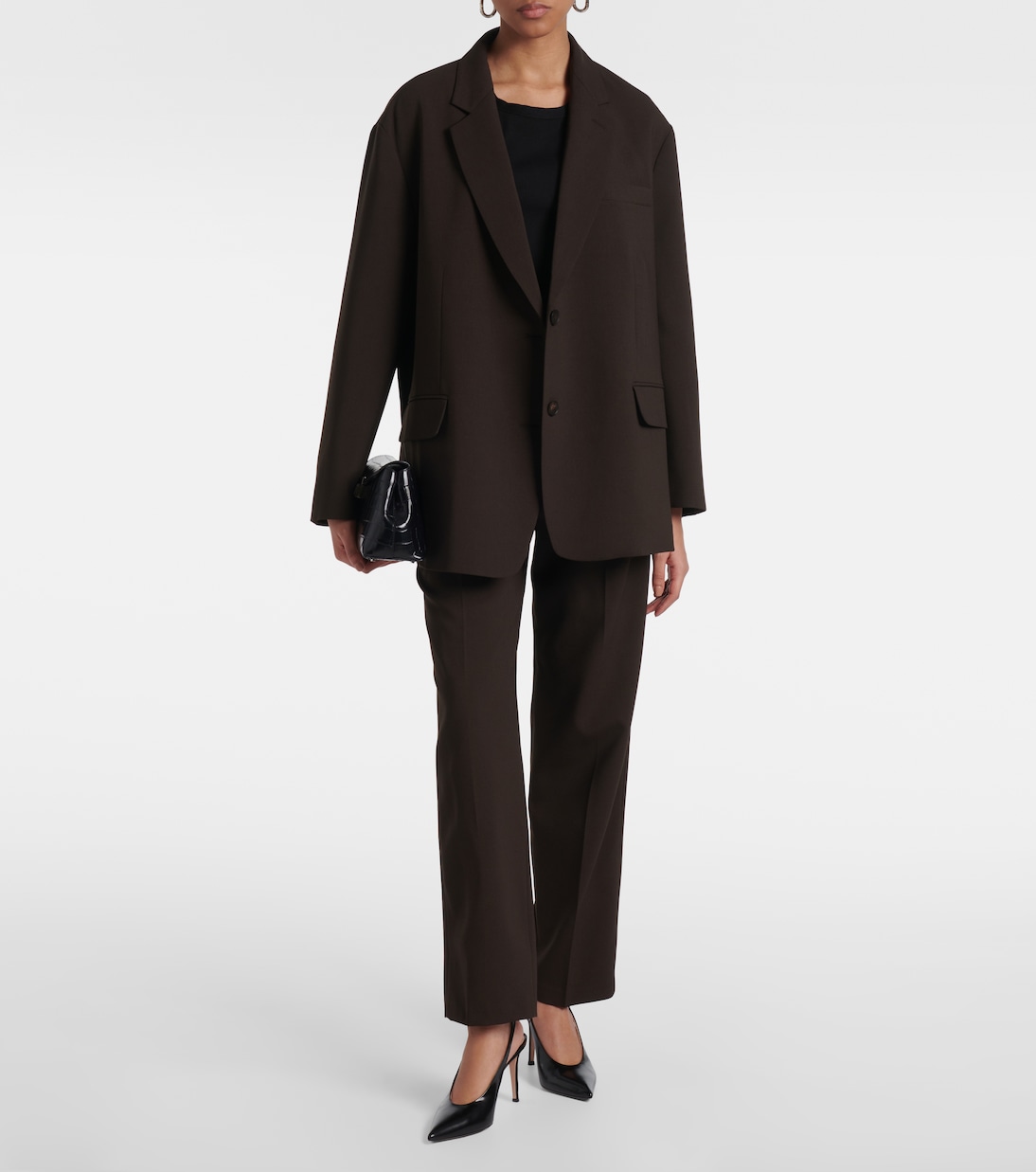 Pantaloni regular Bea a vita alta | The Frankie Shop