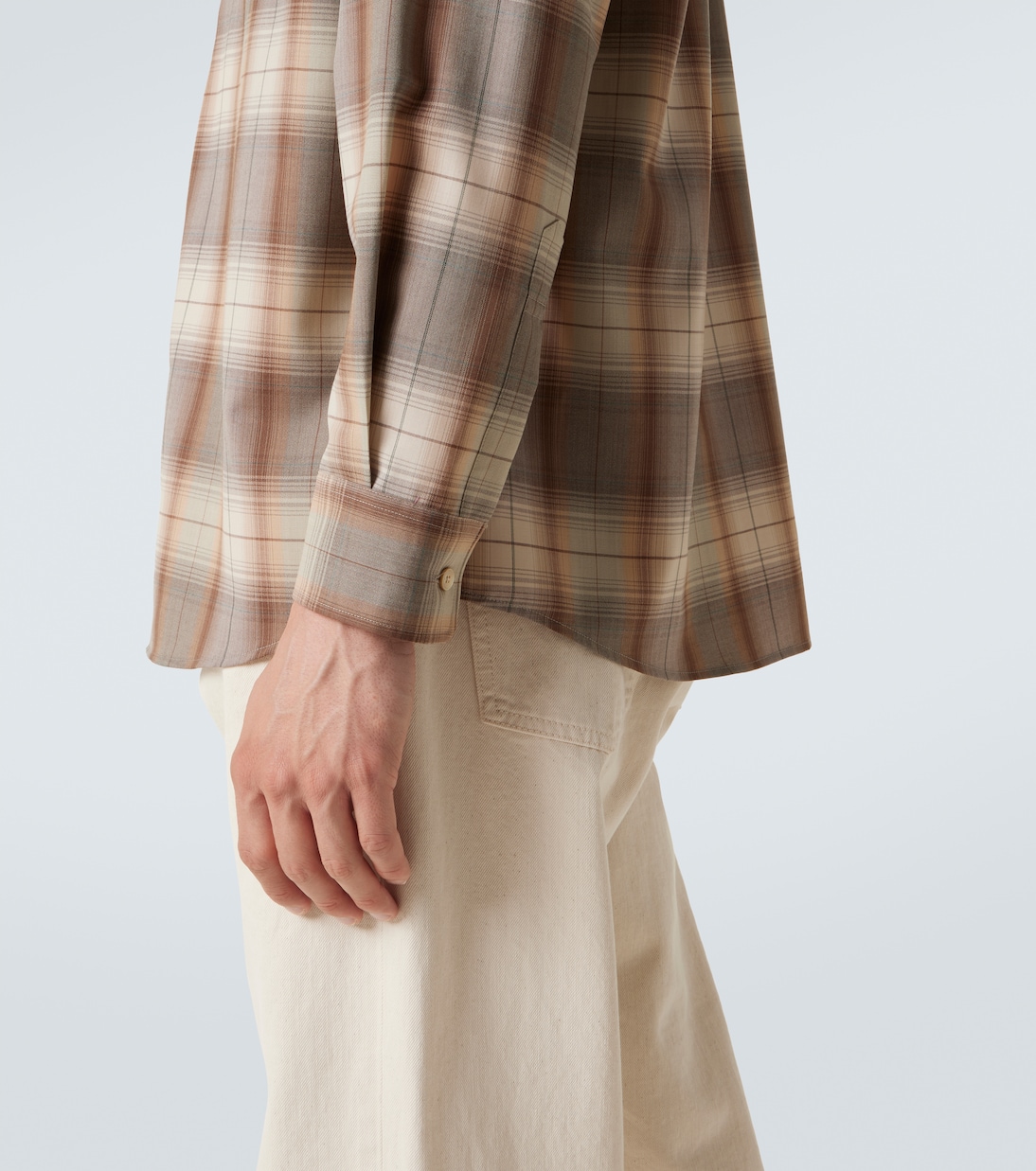Checked wool shirt | Auralee