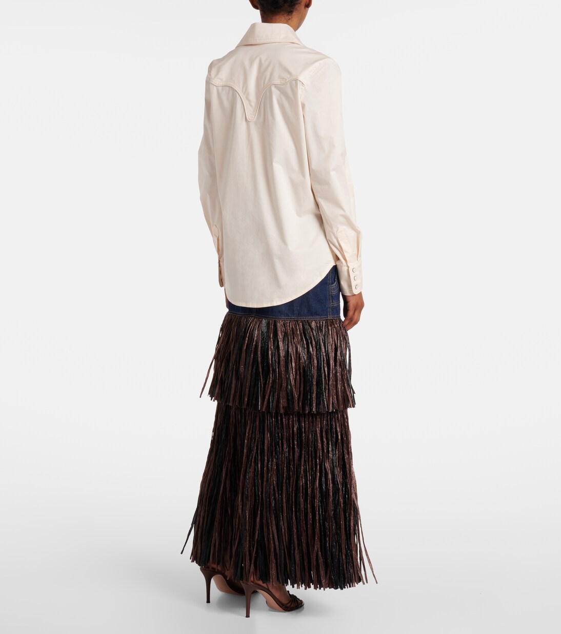 Cotton-blend poplin shirt | Johanna Ortiz
