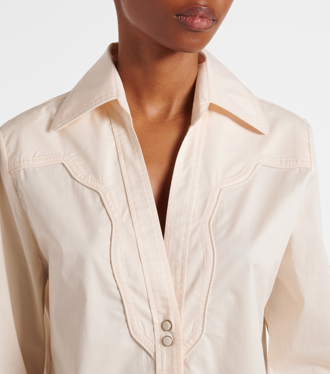 Cotton-blend poplin shirt | Johanna Ortiz
