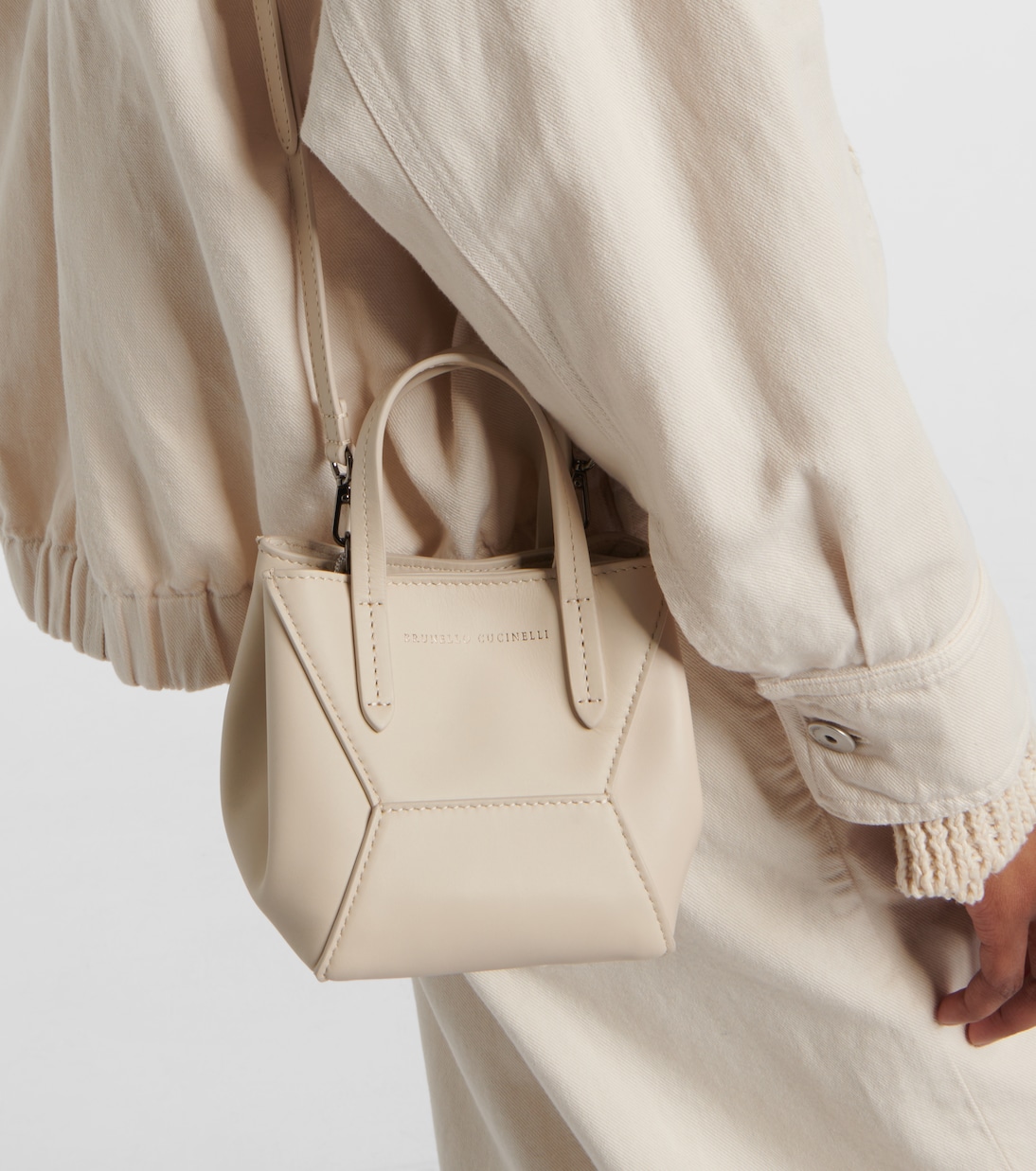 Borsa BC Duo Mini in pelle | Brunello Cucinelli