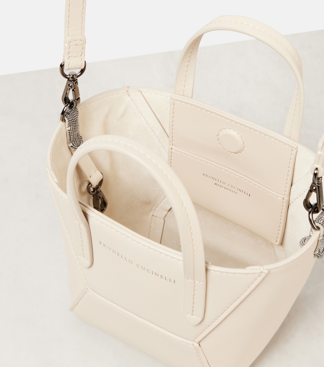 Borsa BC Duo Mini in pelle | Brunello Cucinelli