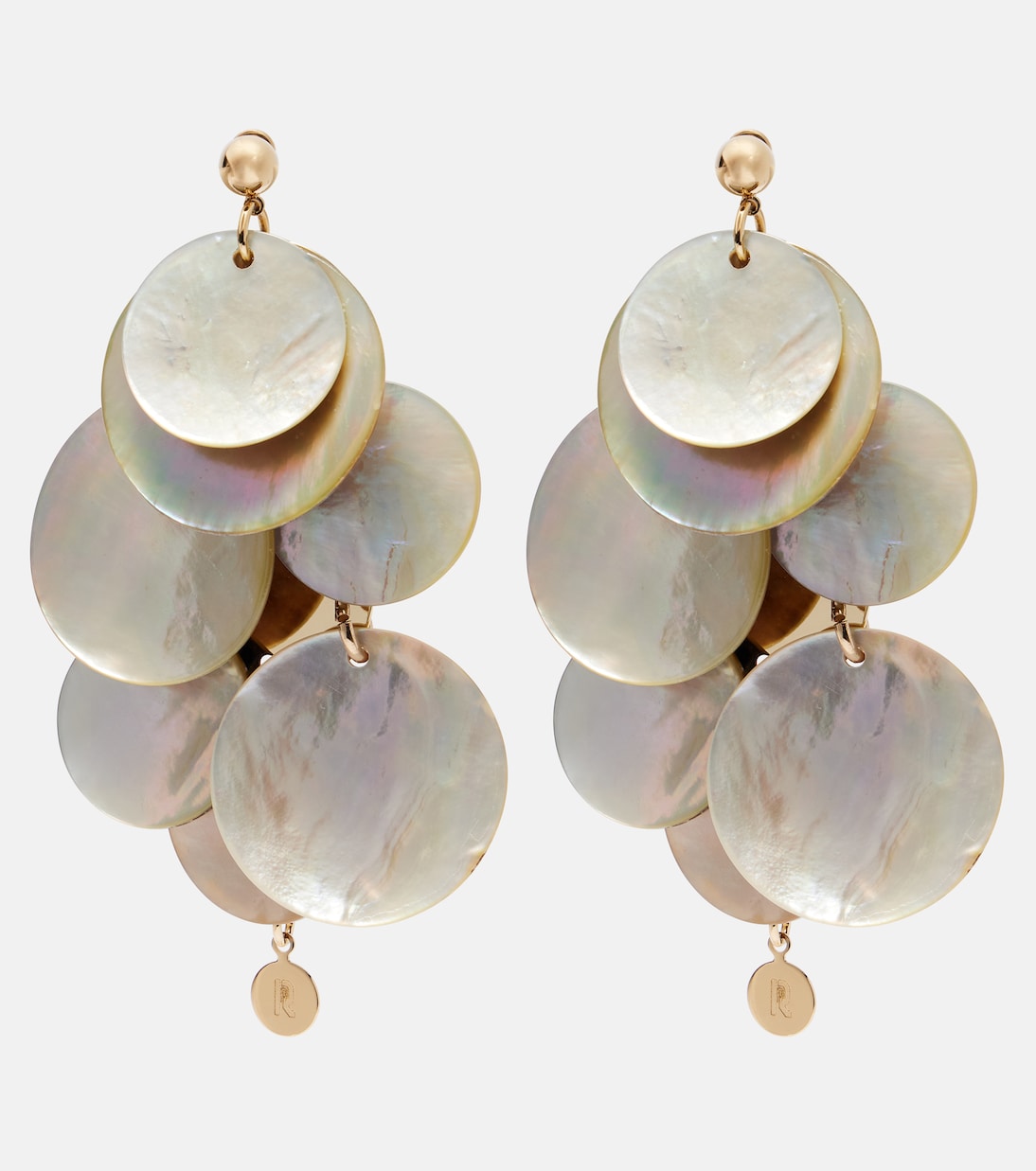 Mother-of-pearl earrings | Rabanne