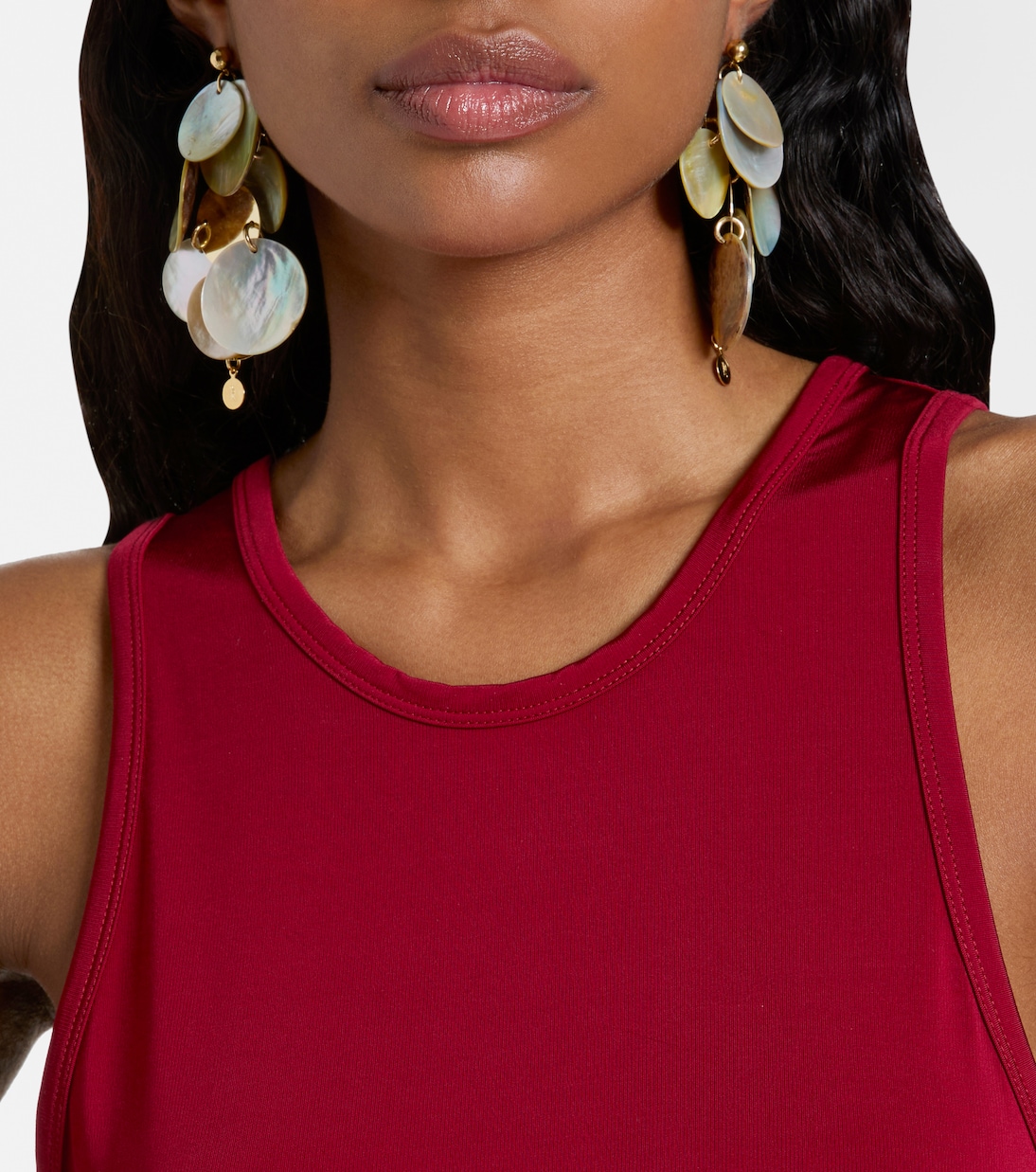 Mother-of-pearl earrings | Rabanne