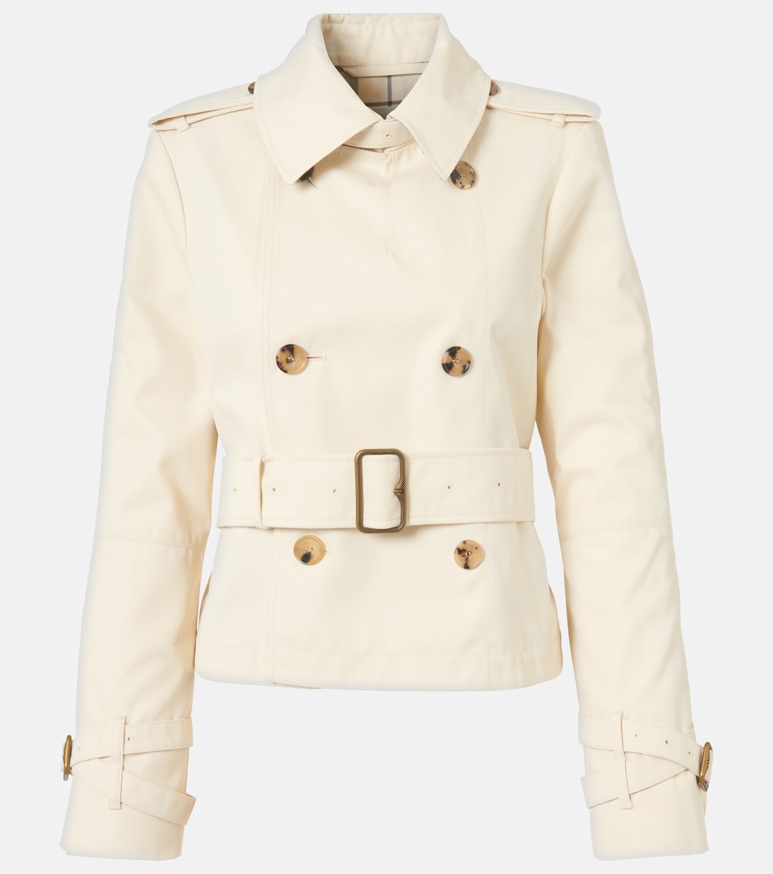 Trench cropped in gabardine | Burberry