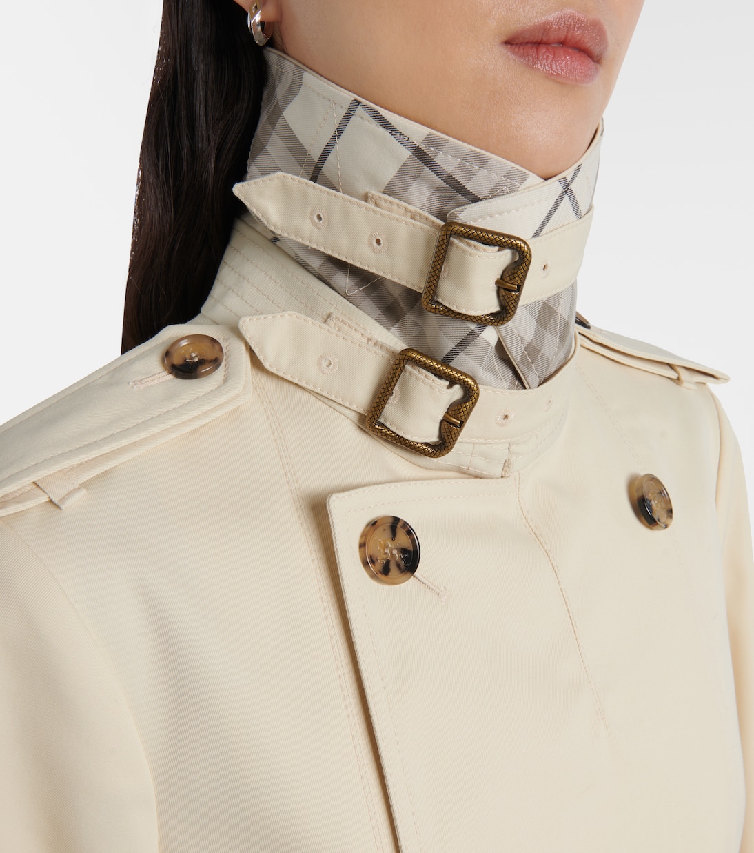 Trench cropped in gabardine | Burberry