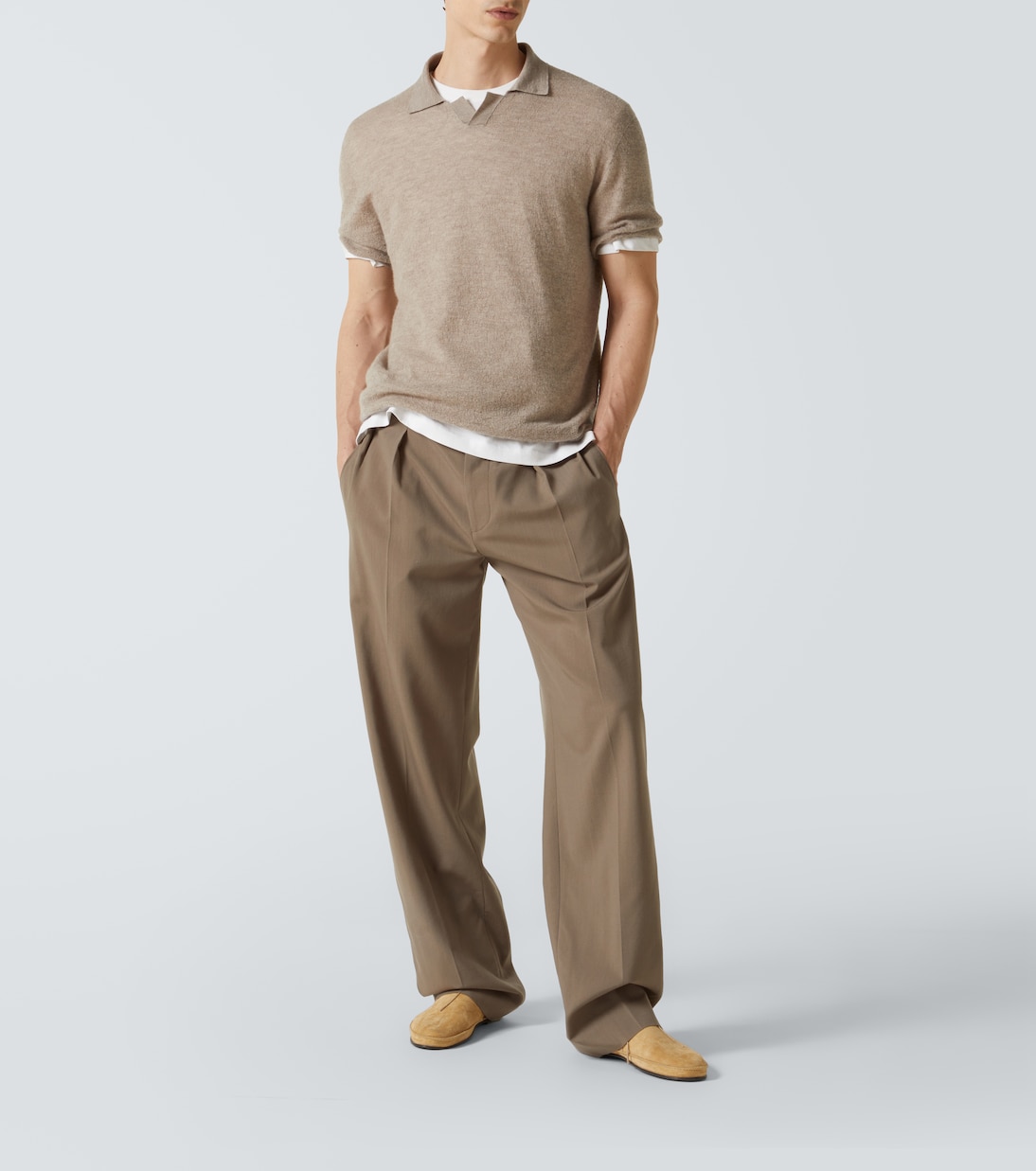 Weite Hose Mikeno aus Wolle | The Row
