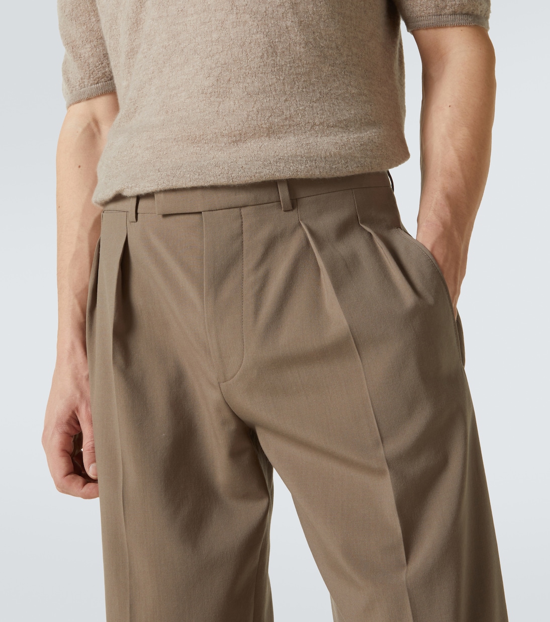 Weite Hose Mikeno aus Wolle | The Row