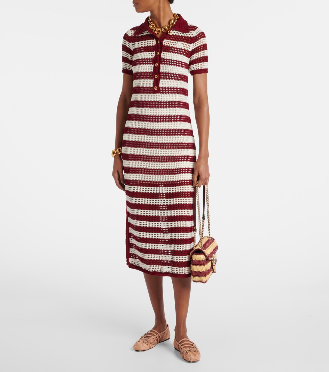 Polokleid aus Häkelstrick | Gucci