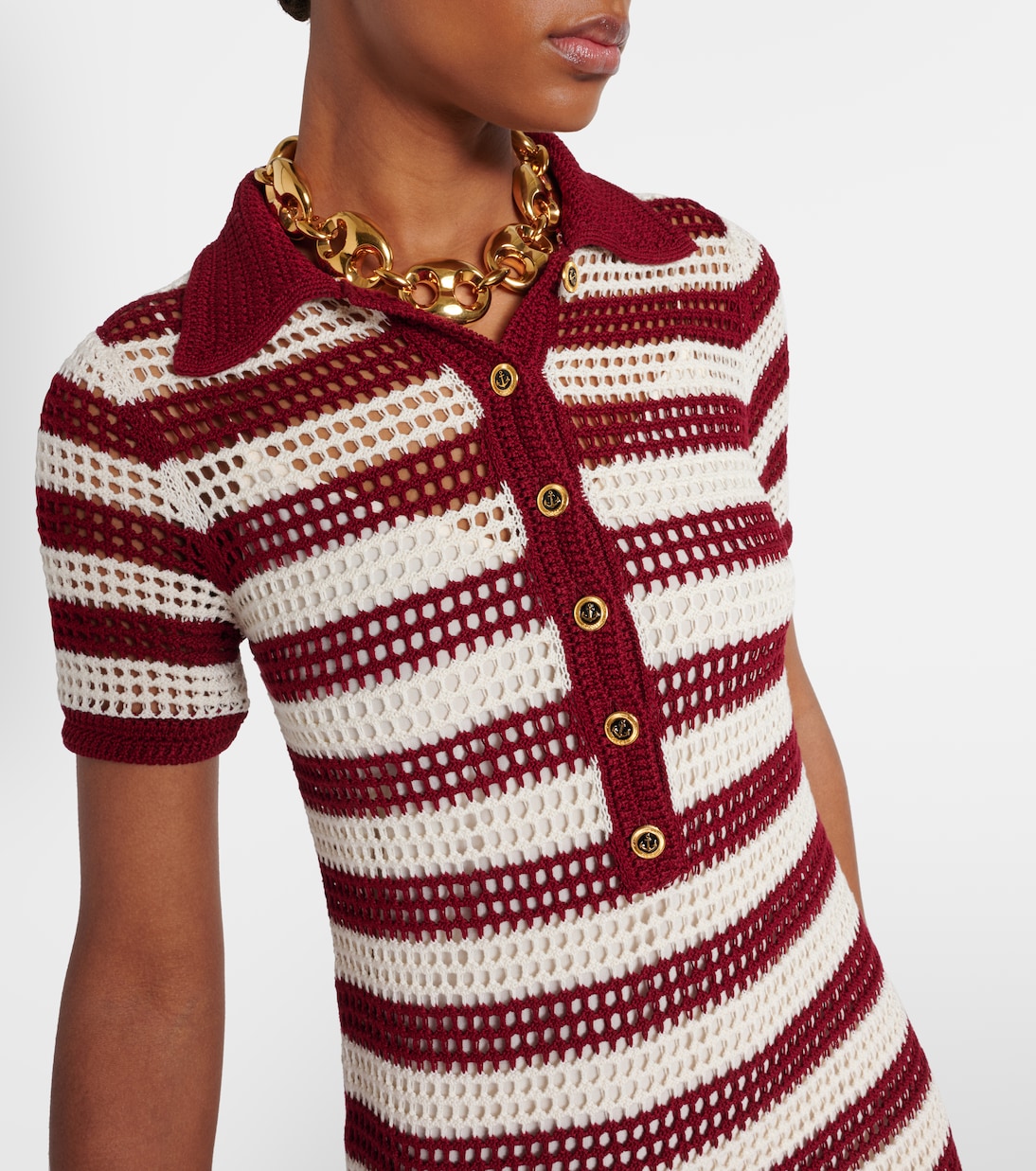 Polokleid aus Häkelstrick | Gucci