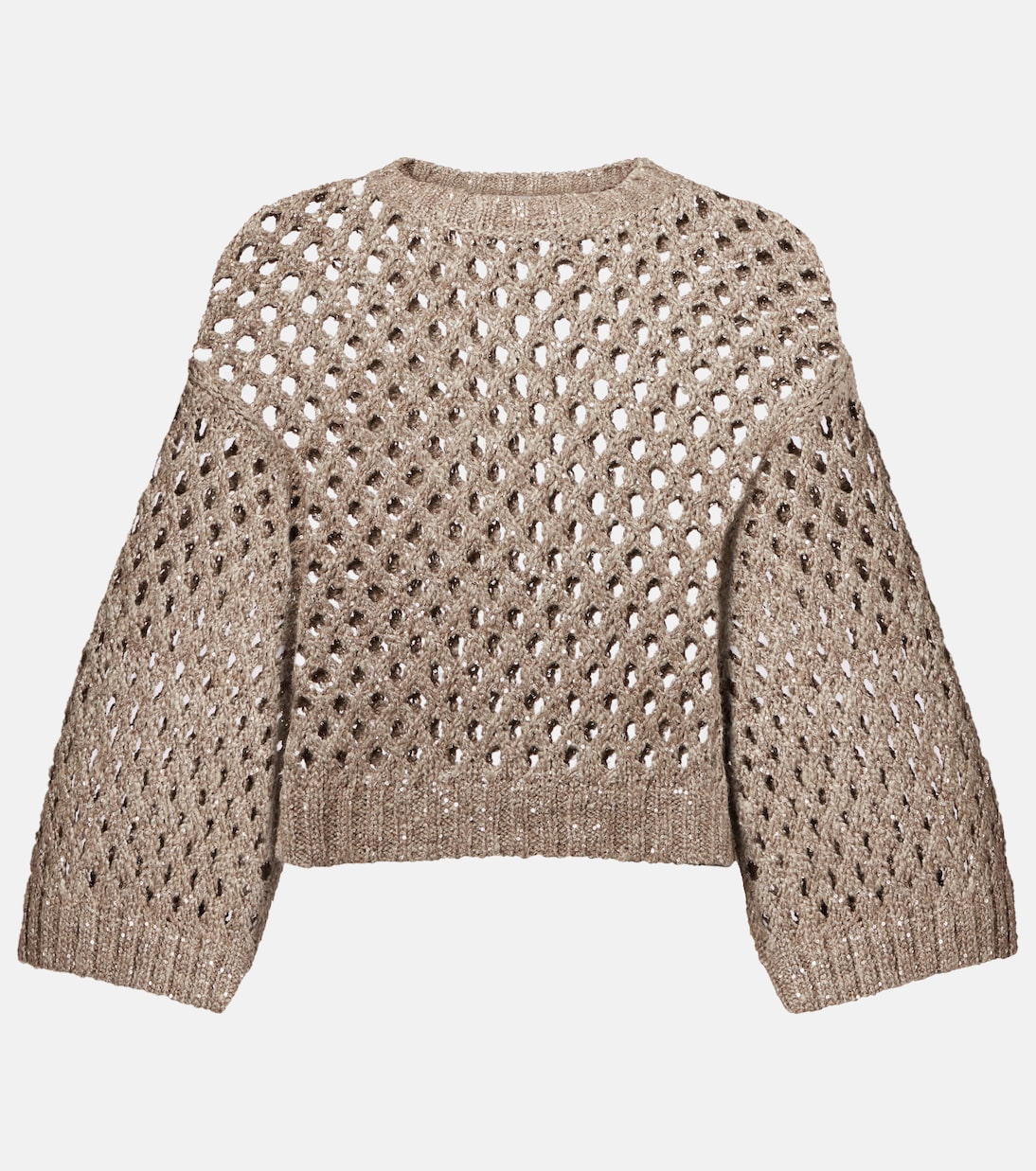 Pullover in maglia traforata | Brunello Cucinelli