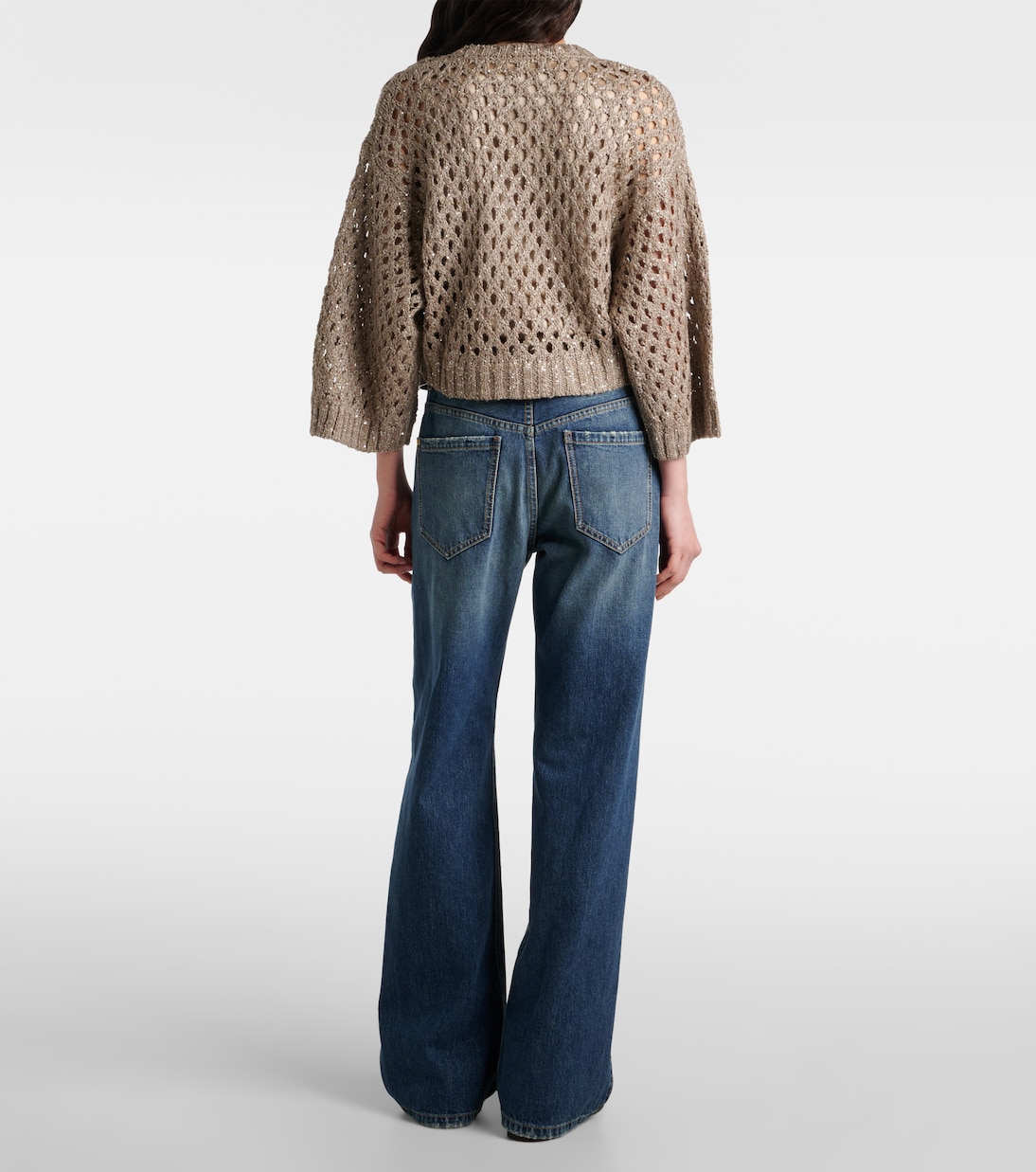 Pullover in maglia traforata | Brunello Cucinelli