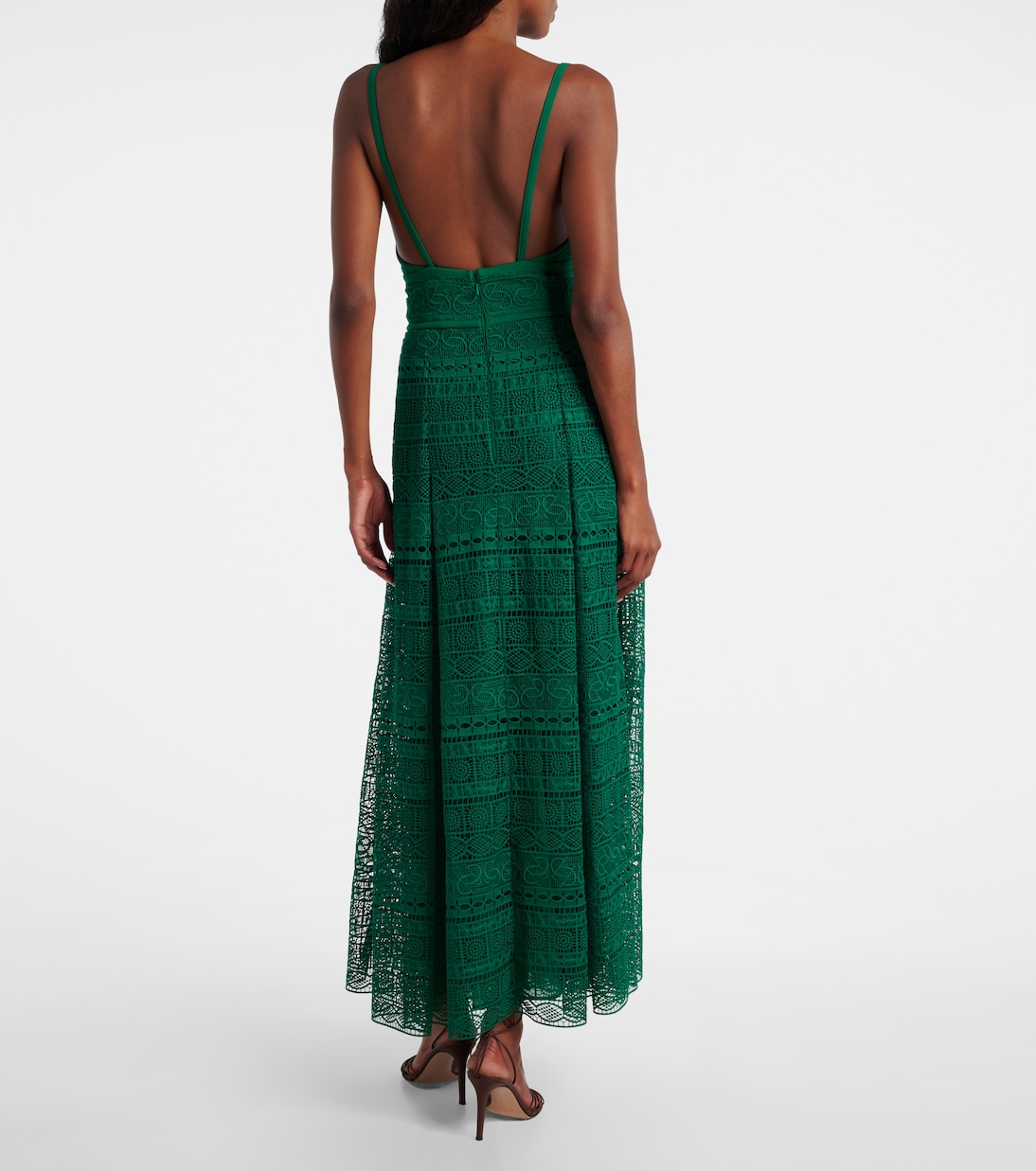 Vestido midi de macramé | Elie Saab