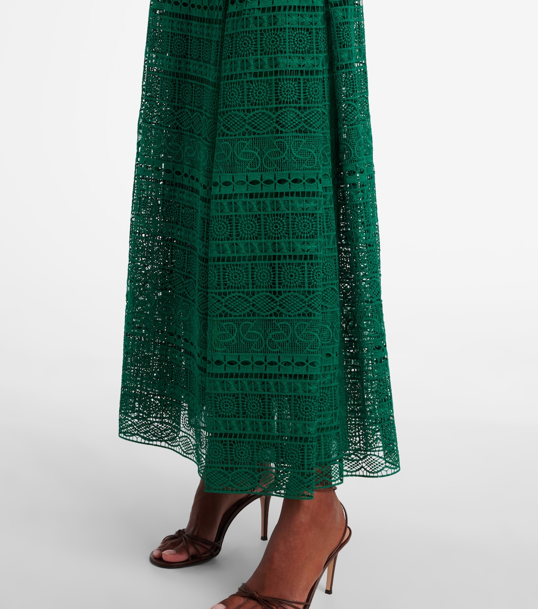 Vestido midi de macramé | Elie Saab
