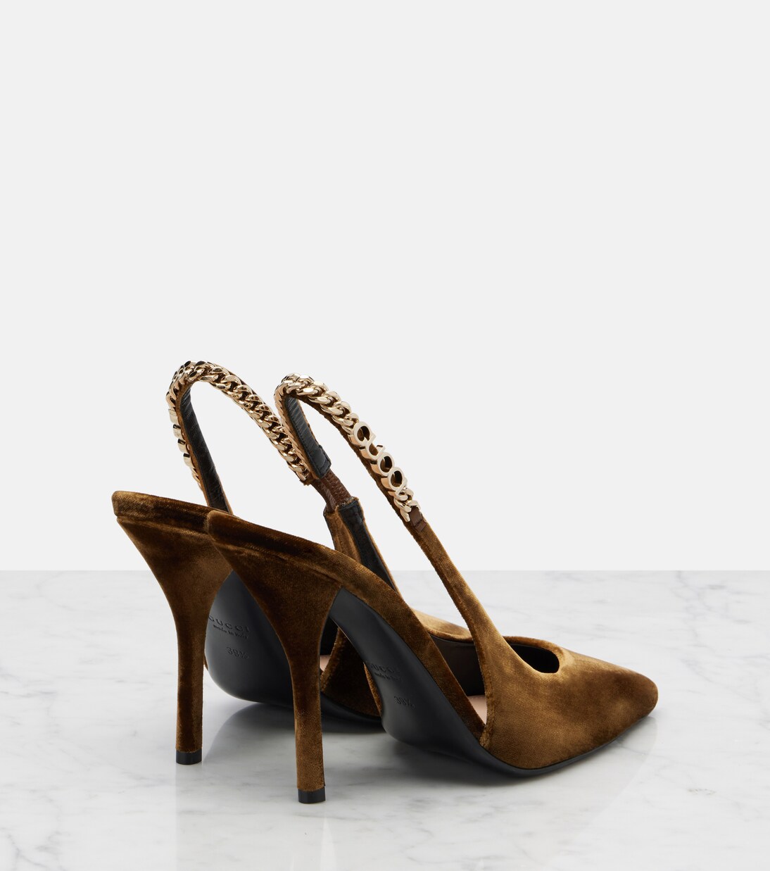 Signoria velvet slingback pumps | Gucci