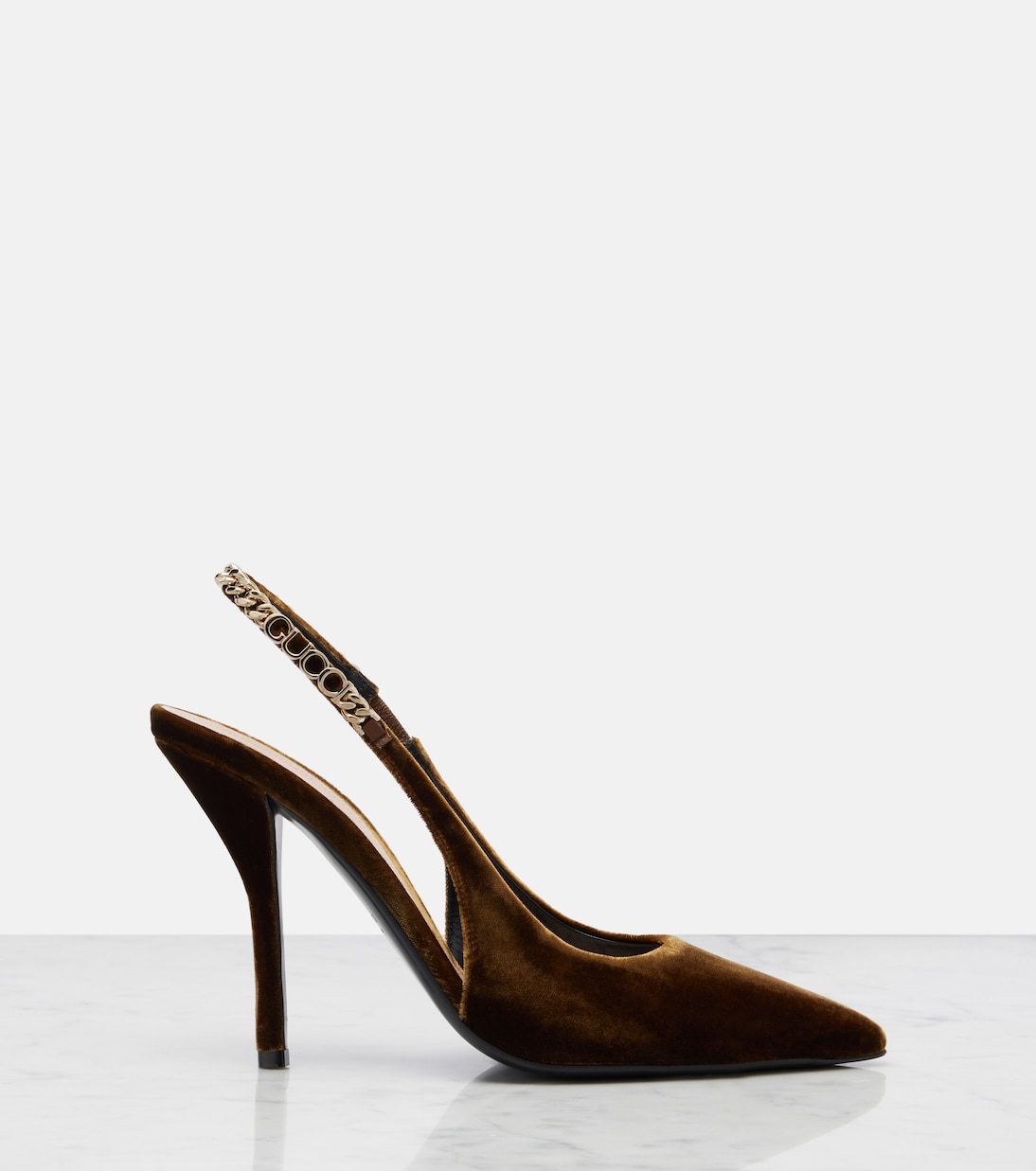 Signoria velvet slingback pumps | Gucci