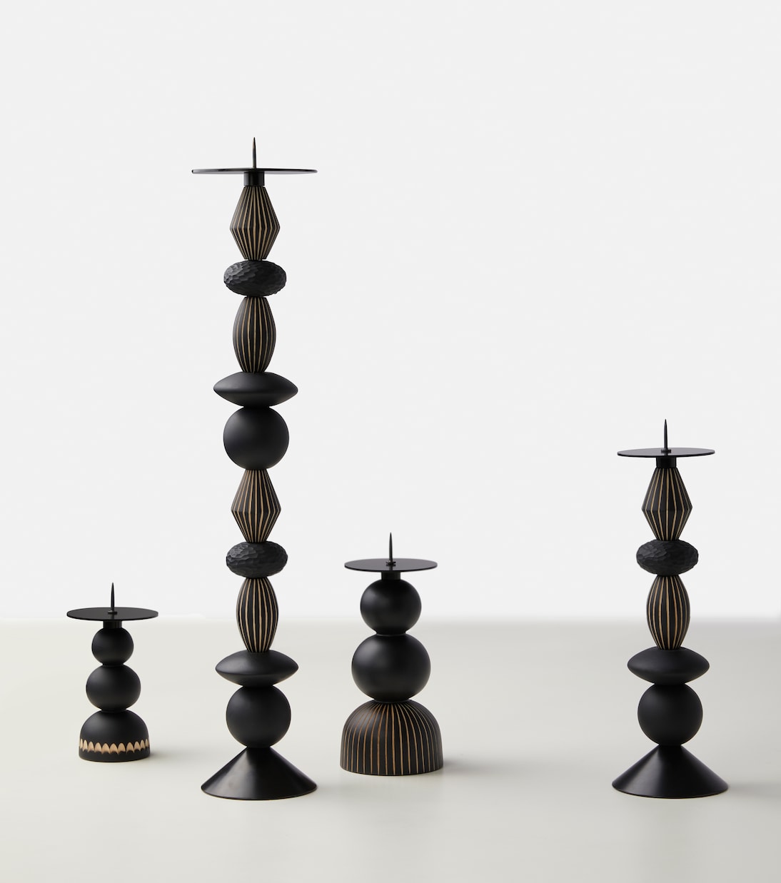 Aurora Large wood candle holder | Zanat