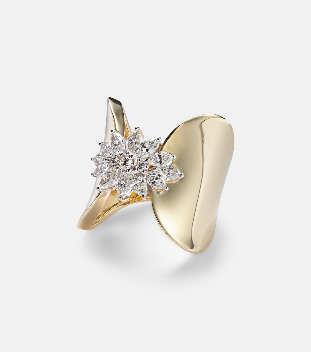 Golden Strada 18kt gold ring with diamonds | Yeprem
