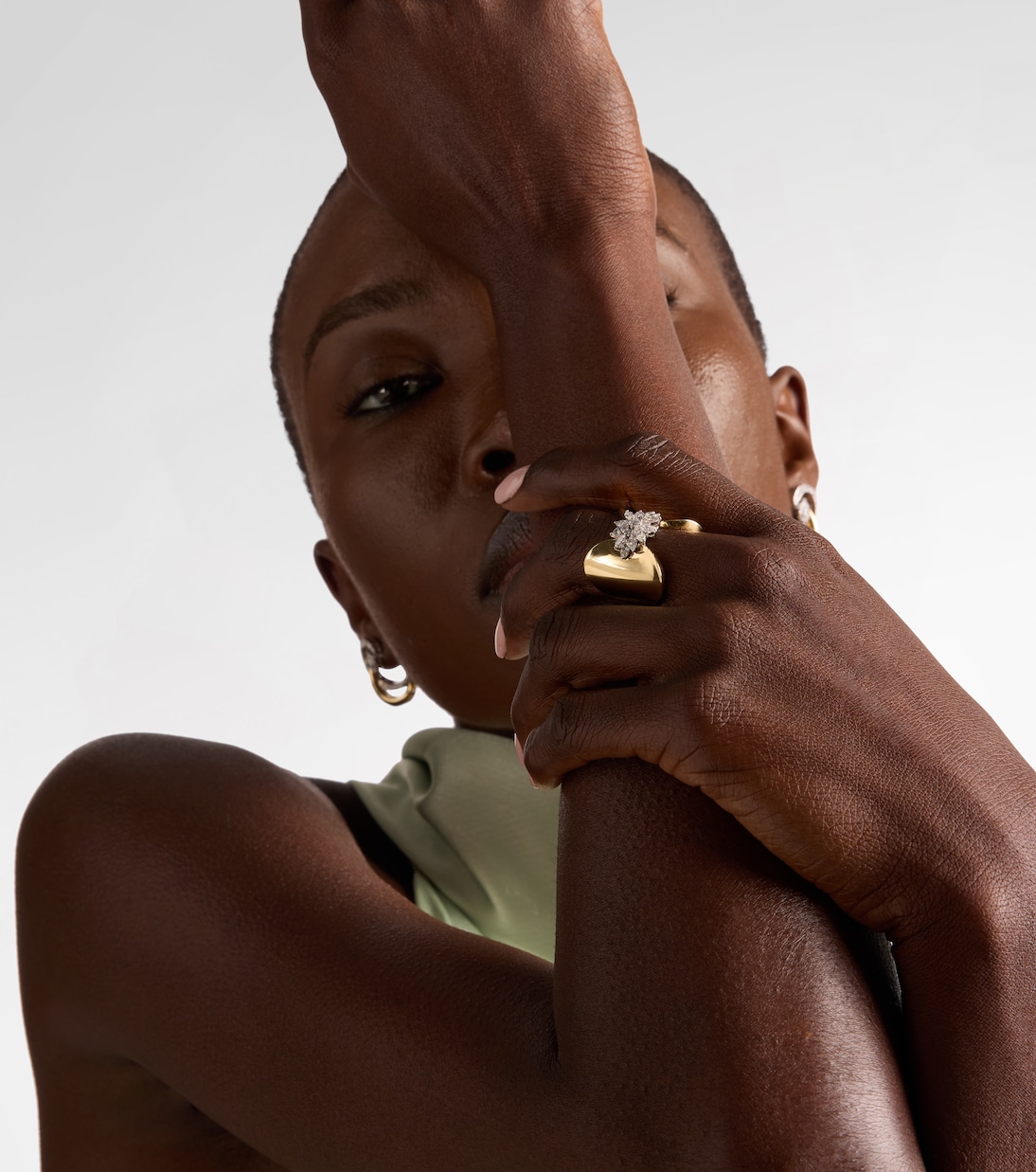 Golden Strada 18kt gold ring with diamonds | Yeprem
