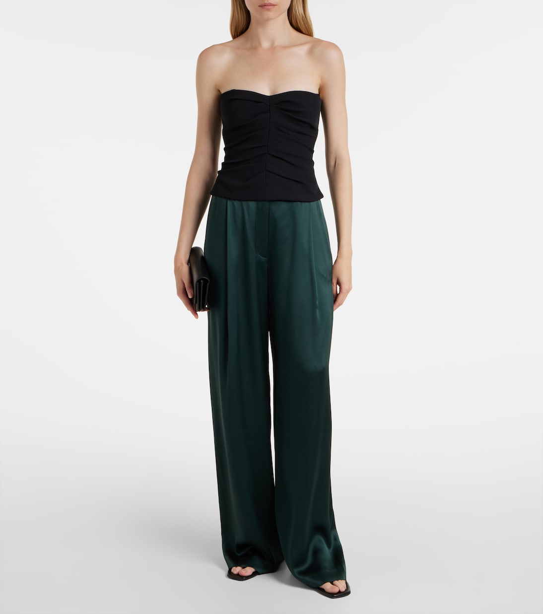 Weite Hose aus Seidensatin | The Sei