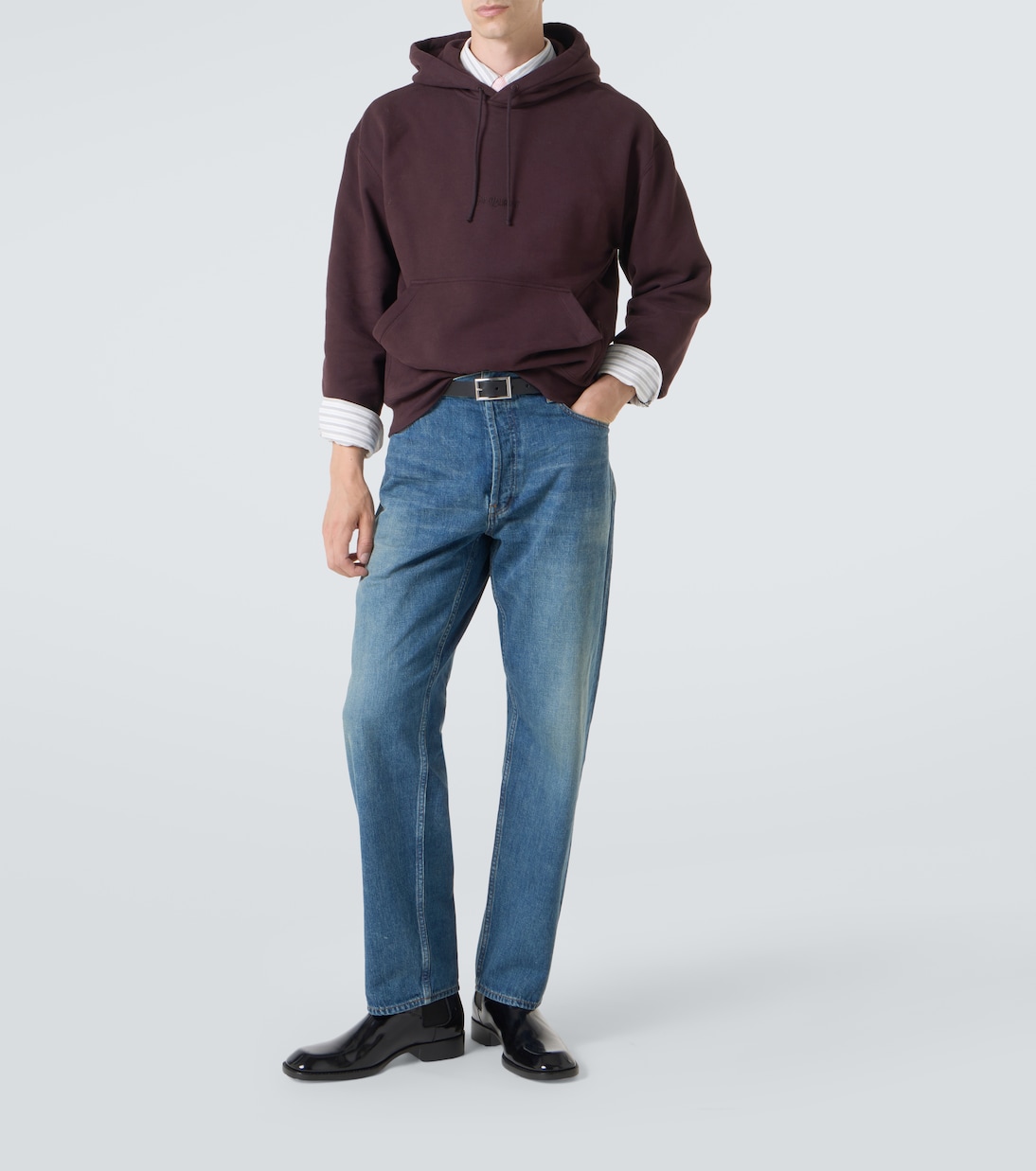 Jean droit Mick à taille mi-haute | Saint Laurent