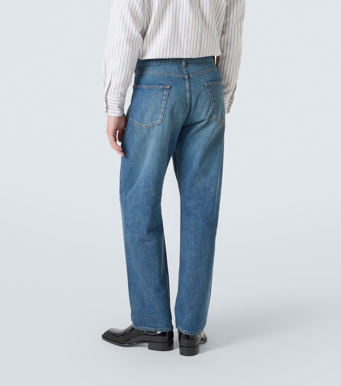 Jean droit Mick à taille mi-haute | Saint Laurent