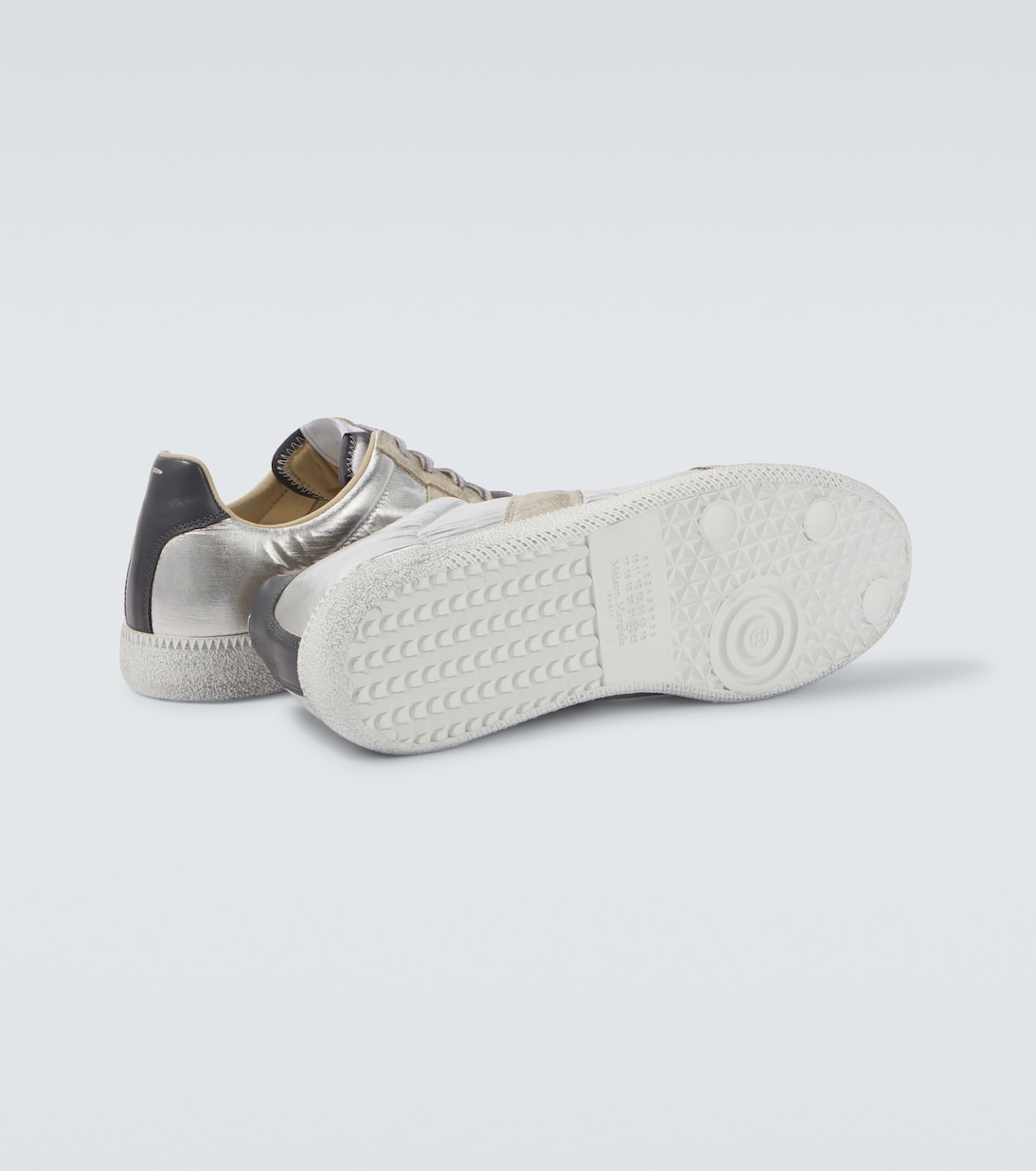 Replica Iridescent leather sneakers | Maison Margiela