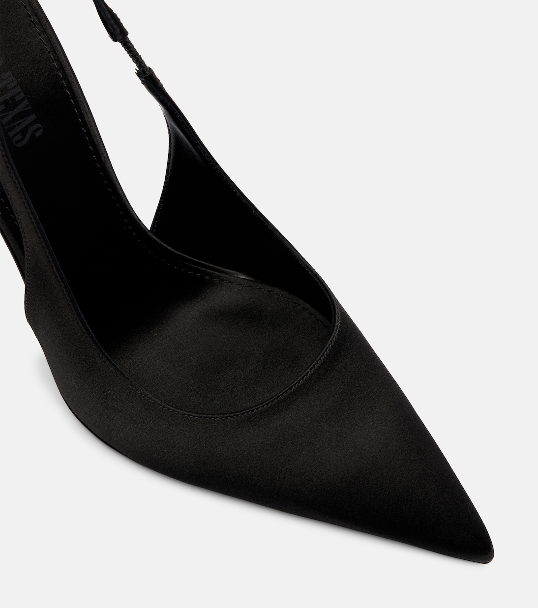 Lidia 105 satin slingback pumps | Paris Texas