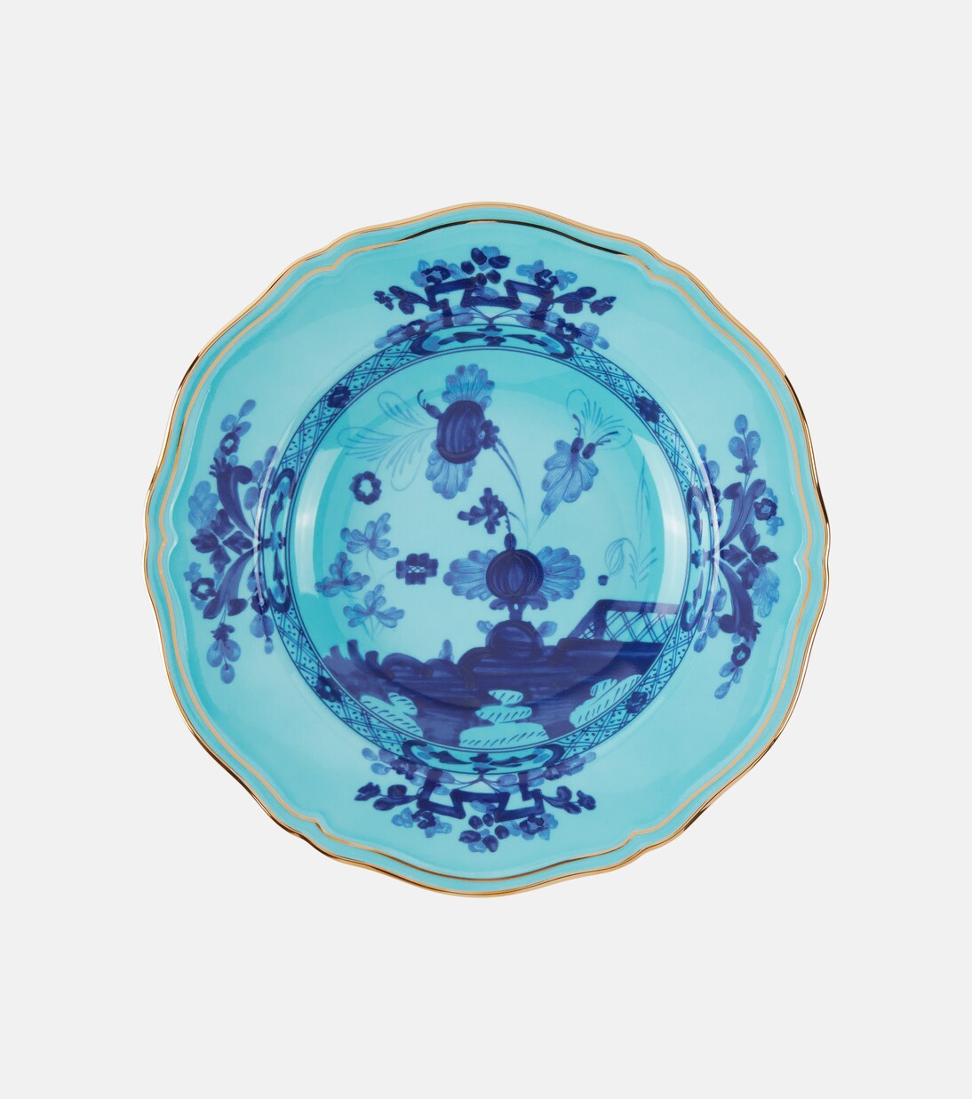 Plato hondo Oriente Italiano de porcelana | Ginori 1735