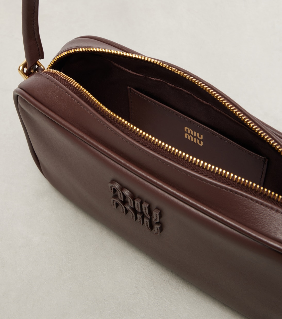 Leather shoulder bag | Miu Miu