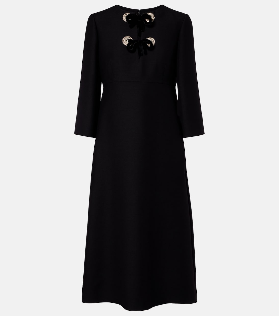 Crepe Couture embellished midi dress | Valentino