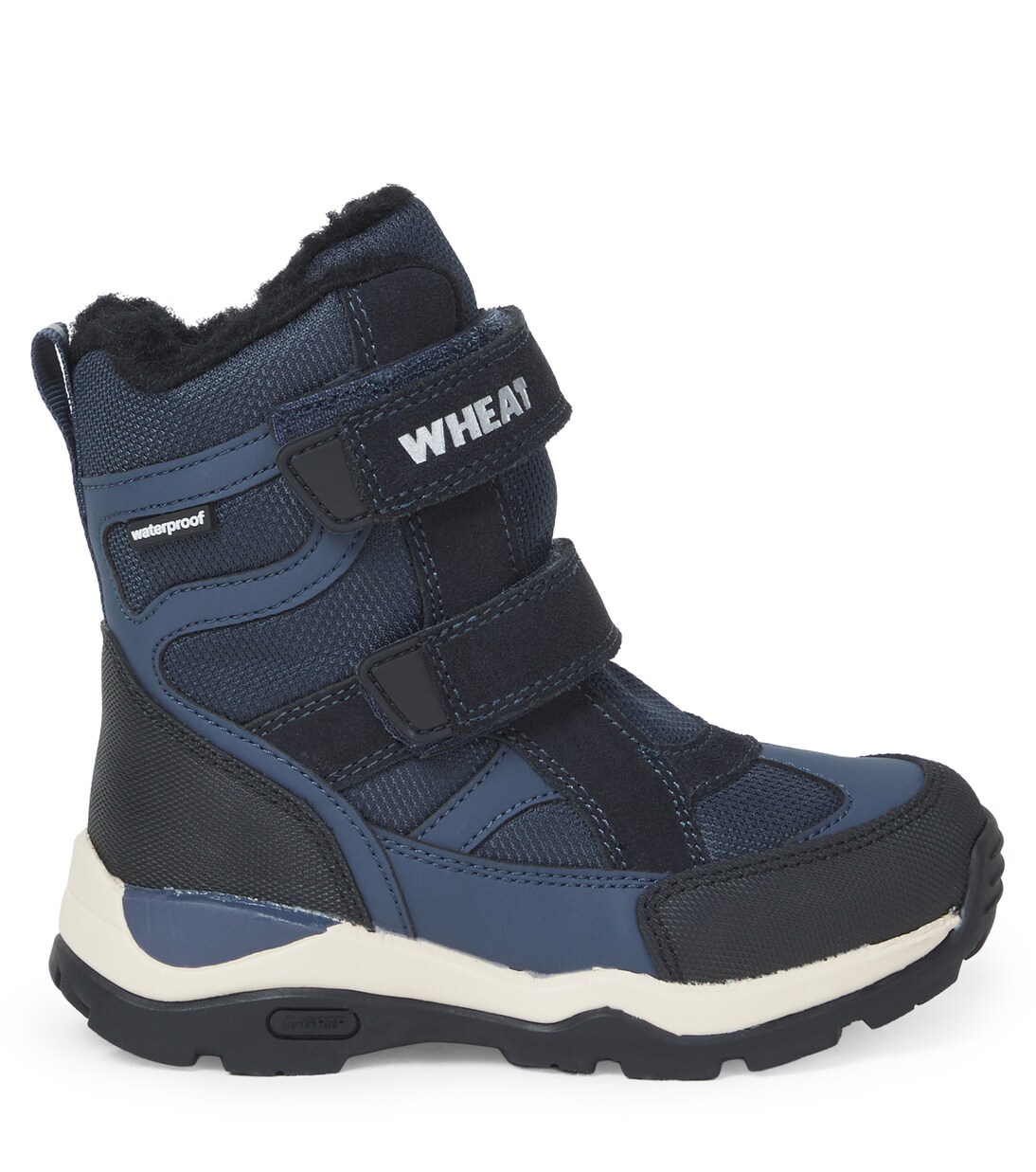 Leather-trimmed ankle boots | Wheat