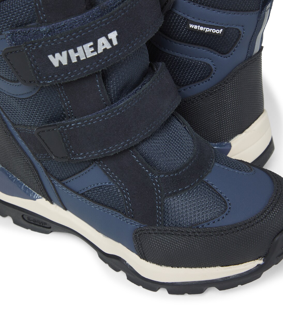 Leather-trimmed ankle boots | Wheat