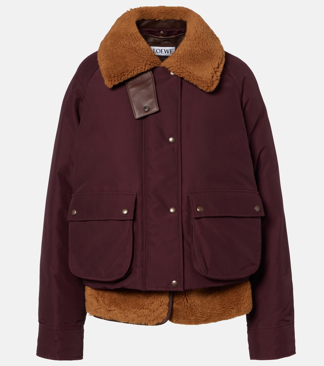 Wattierte Jacke mit Shearling | Loewe