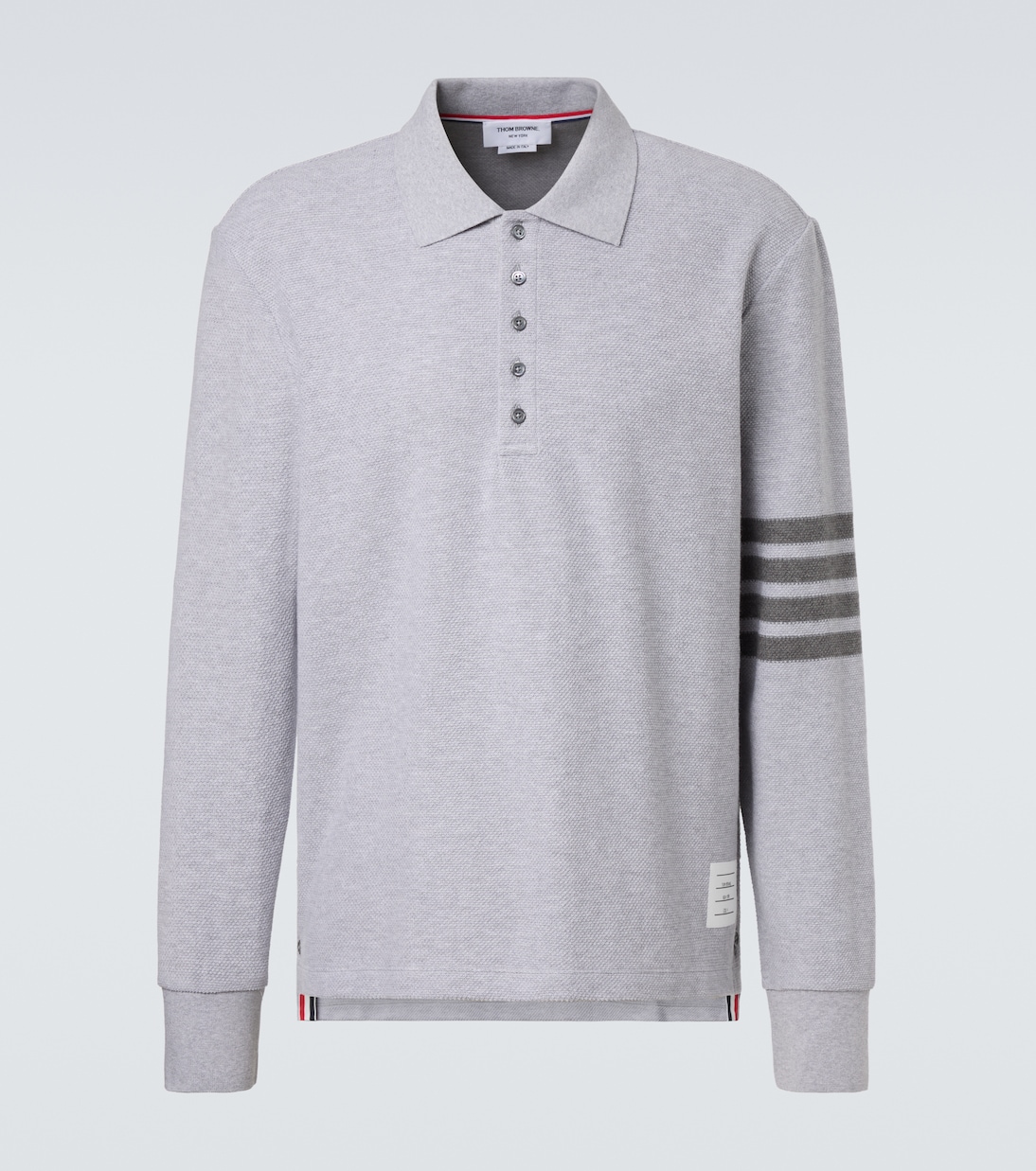 4-Bar cotton piqué polo shirt | Thom Browne