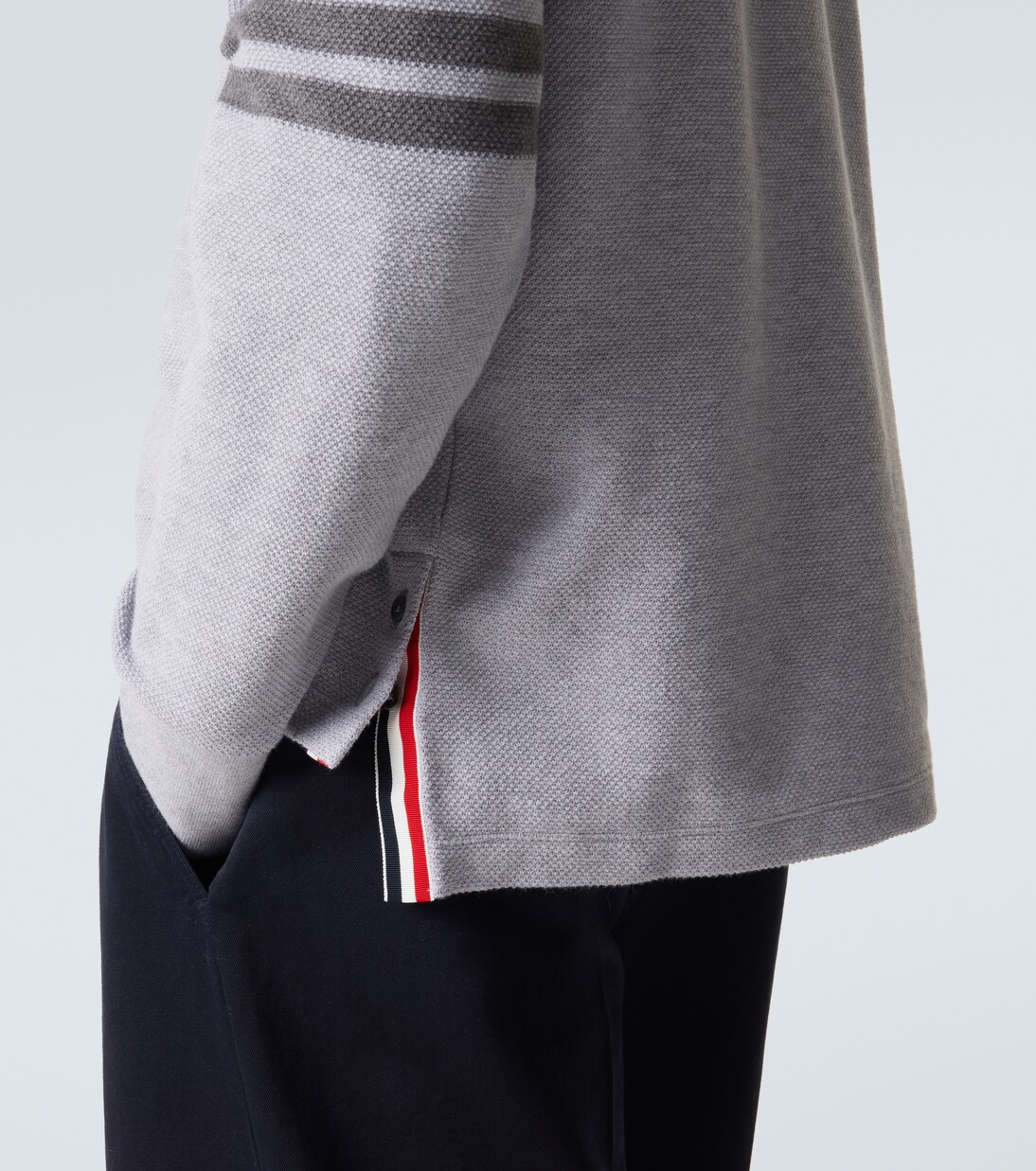 4-Bar cotton piqué polo shirt | Thom Browne