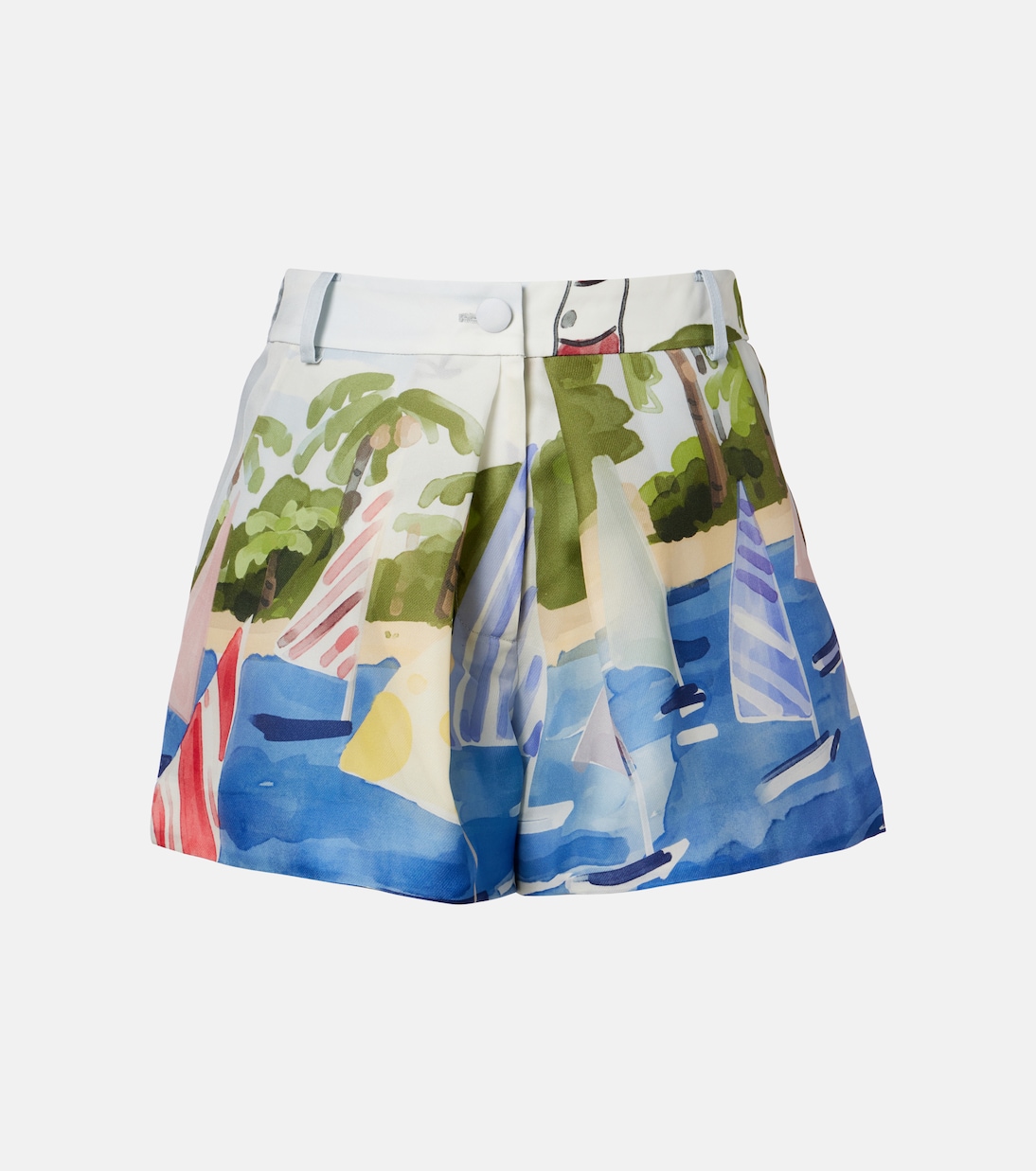Bedruckte Shorts Josie aus Seide | Leo Lin