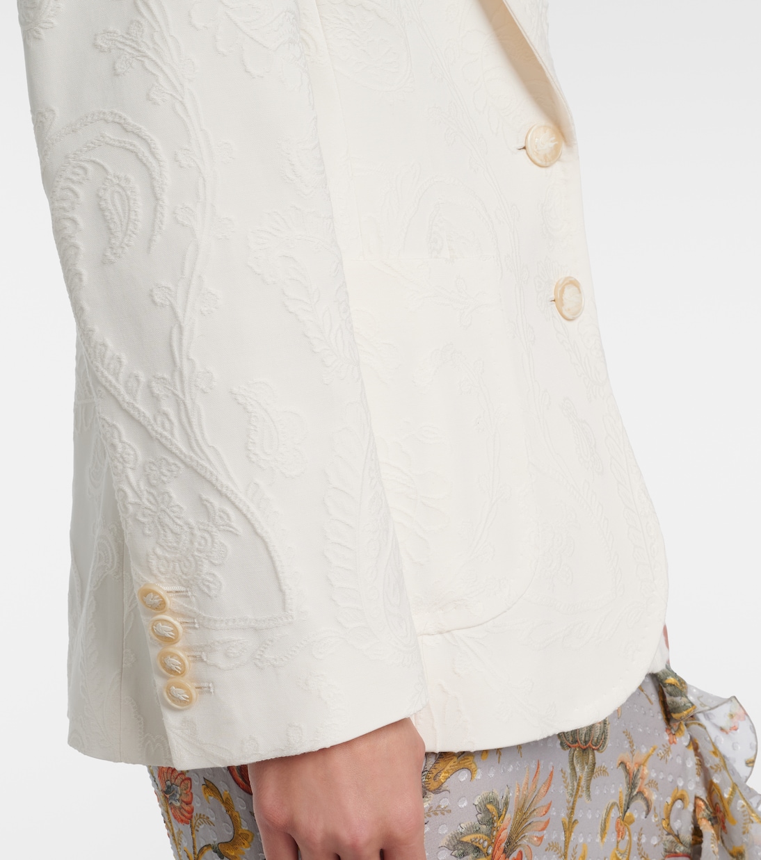 Blazer en mezcla de algodón bordado | Etro