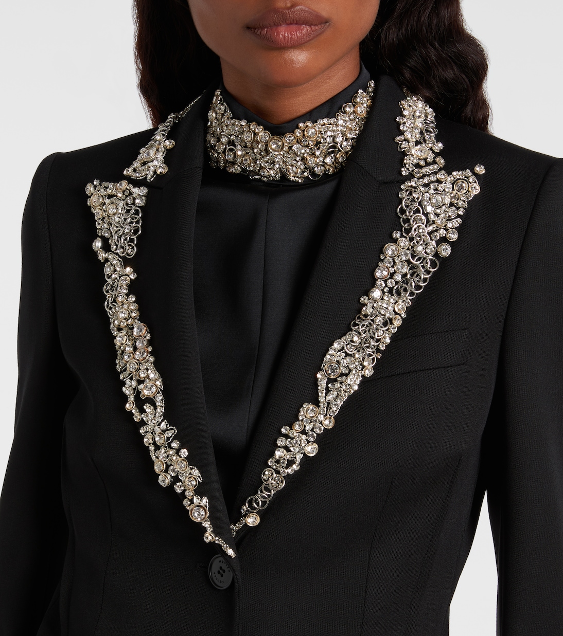 缀饰羊毛大衣 | McQueen