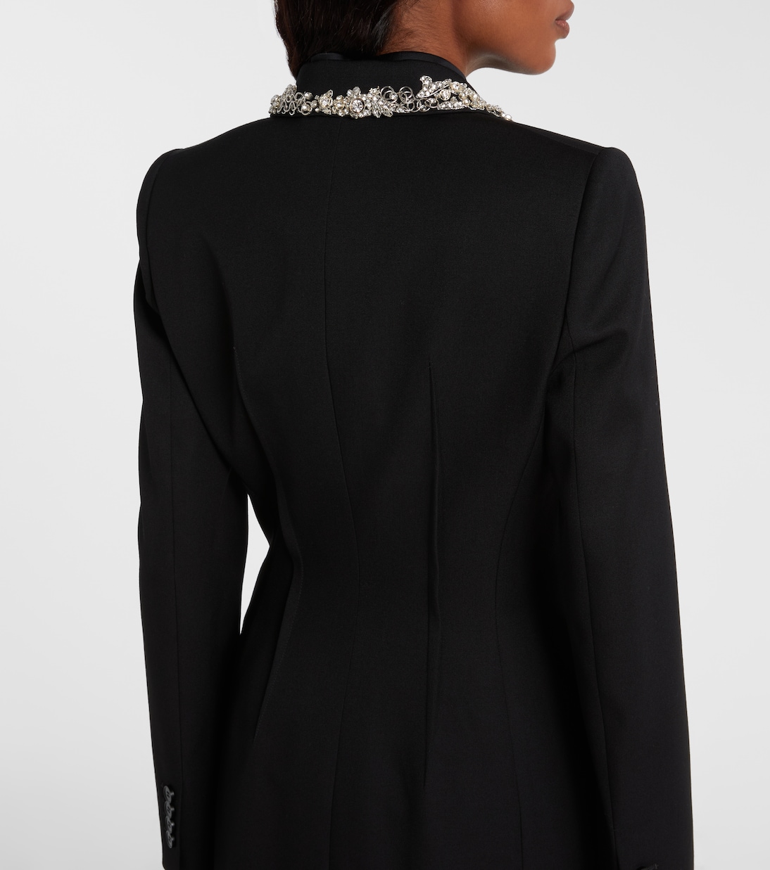 缀饰羊毛大衣 | McQueen