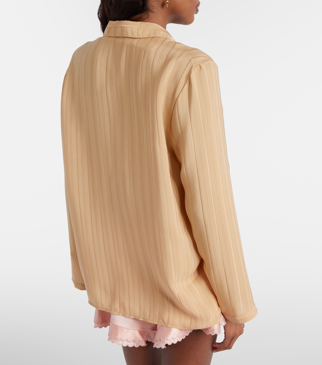 Striped silk shirt | Saint Laurent