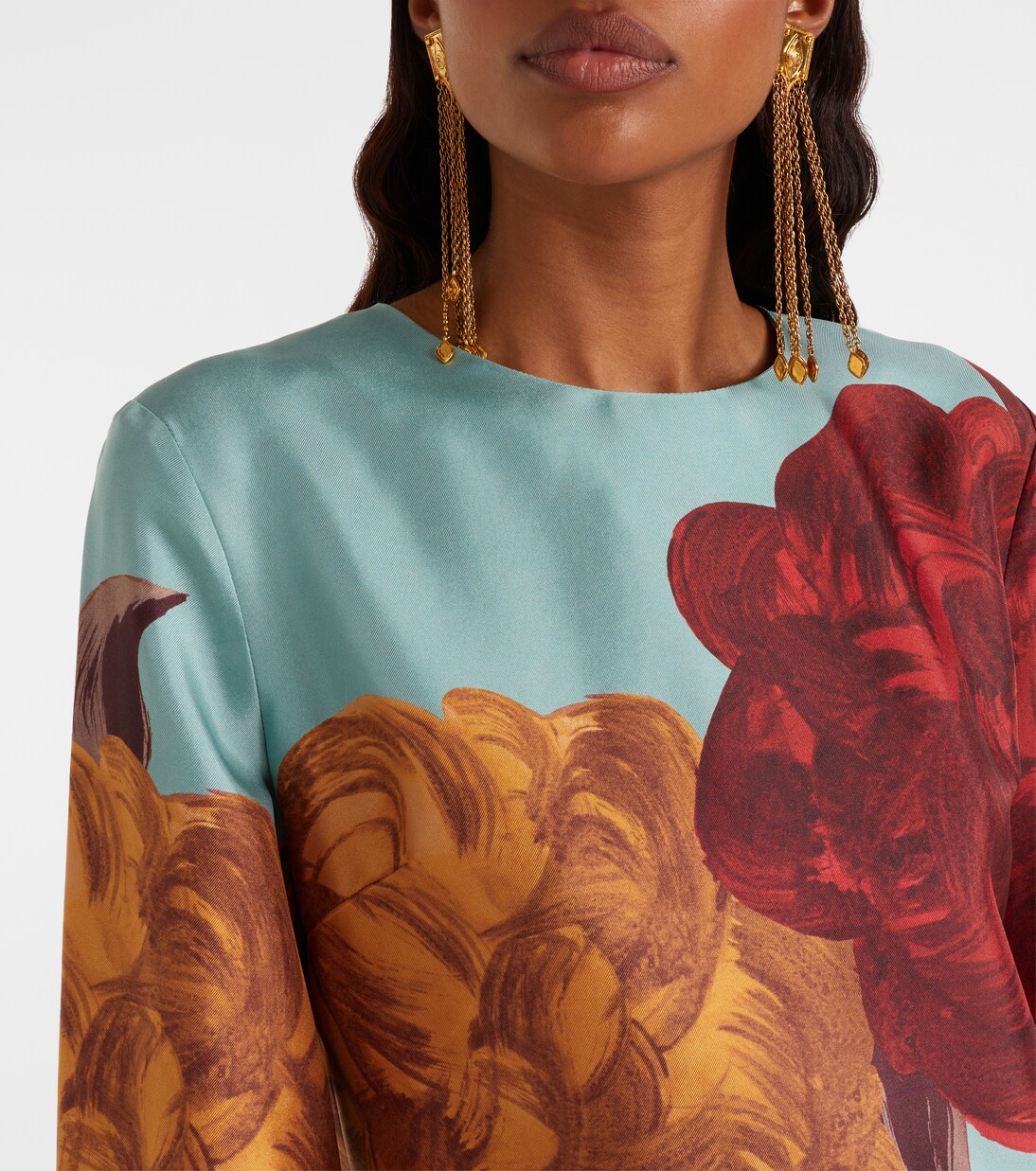 Supremes Swing floral silk minidress | La DoubleJ