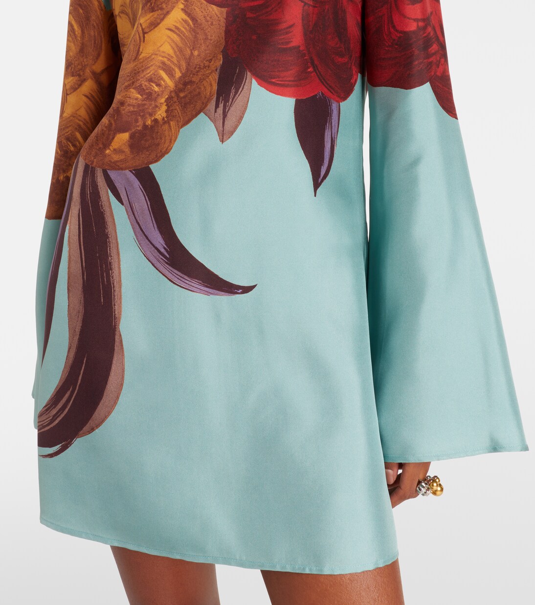 Supremes Swing floral silk minidress | La DoubleJ