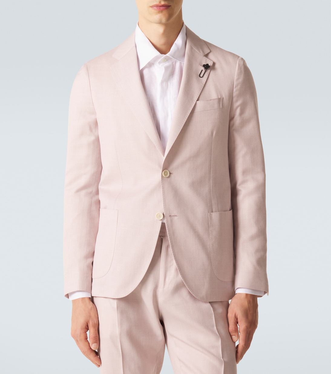 Wool, silk, and linen suit | Lardini